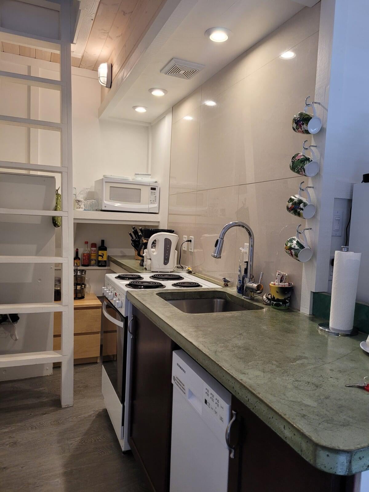 Main floor galley kitchen