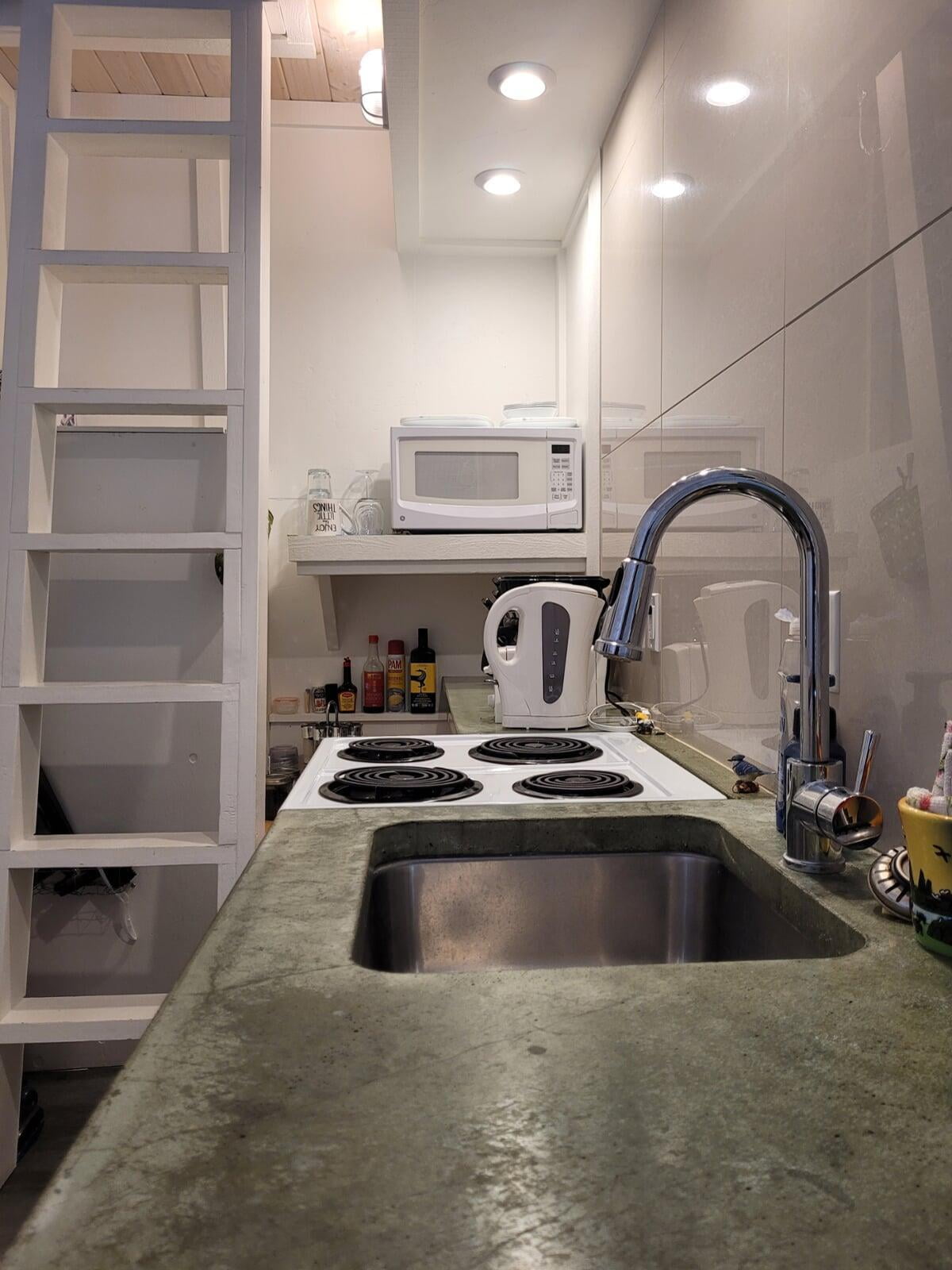 Main floor galley kitchen