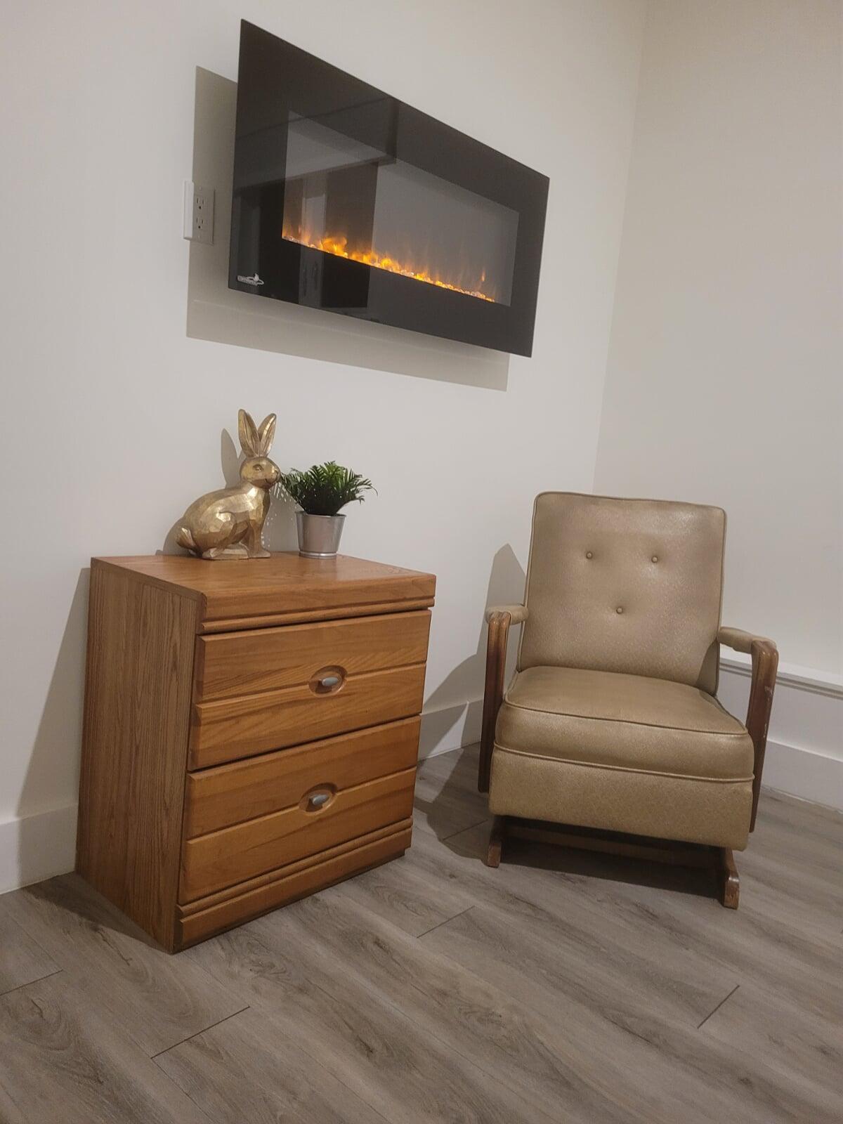 Lower floor living area